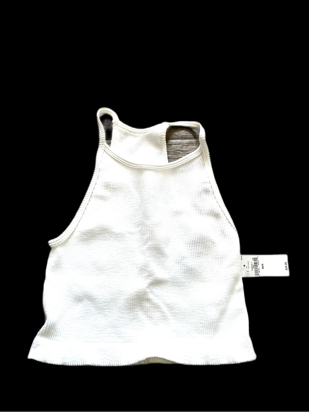❤️ GAP FIT SEAMLESS RIBBED BRAMI WHITE SPORTS BRA TOP SIZE XS/S NEW